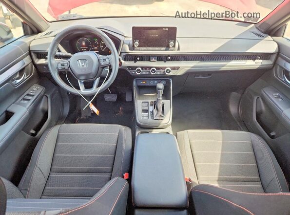 7FARS5H54RE010418 2024 HONDA CR-V Red Dashboard view