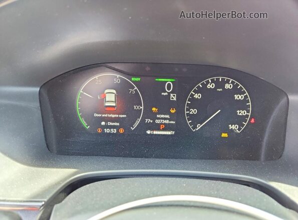 7FARS5H54RE010418 2024 HONDA CR-V Red Instrument cluster view