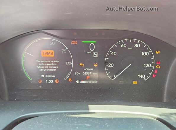 7FARS5H85SE002506 2025 HONDA CR-V Red Widok zestawu wskaźników
