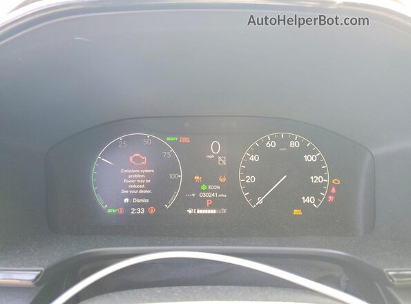 7FARS5H8XRE020199 2024 HONDA CR-V White Instrument cluster view