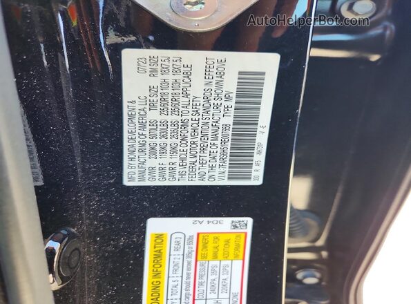 7FARS6H51RE007658 2024 HONDA CR-V Черный Вид наклейки с VIN-кодом