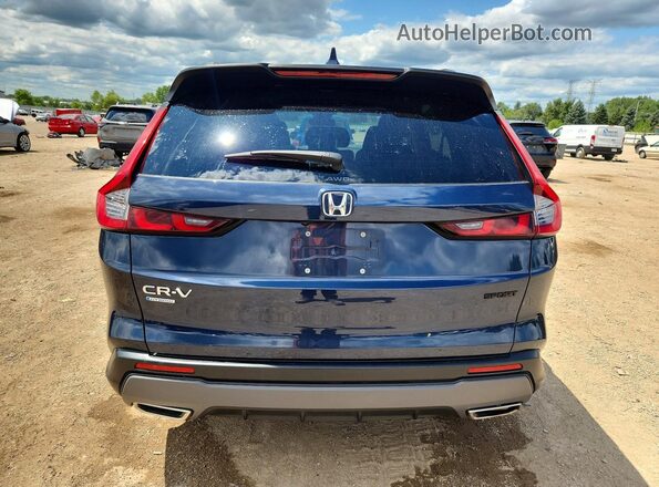 7FARS6H52RE012755 2024 HONDA CR-V Blue უკანა ხედი
