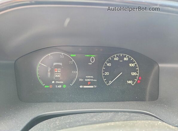 7FARS6H52RE012755 2024 HONDA CR-V Blue ხელსაწყოთა პანელის ხედი