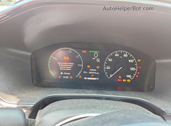 7FARS6H55PE010558 2023 HONDA CR-V White Вид щитка приладів