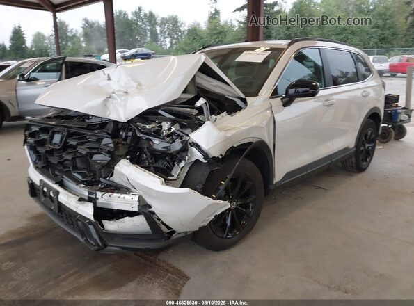 7FARS6H58SE100635 2025 HONDA CR-V White წინა მარცხენა ხედი სამი მეოთხედიდან