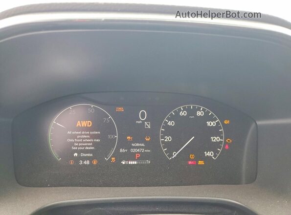 7FARS6H59TE002327 2026 HONDA CR-V Gray Instrument cluster view