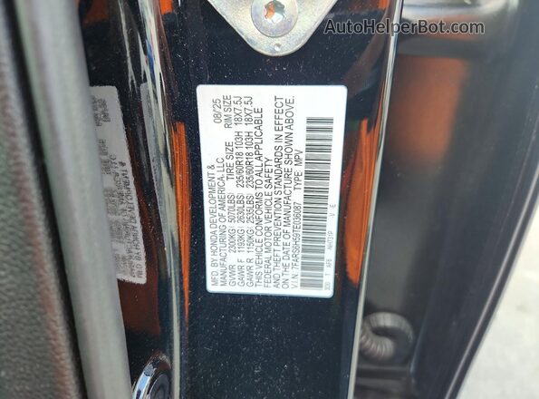 7FARS6H59TE036087 2026 HONDA CR-V Black VIN კოდის სტიკერის ხედი