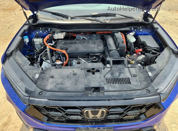 7FARS6H5XRE022014 2024 HONDA CR-V Blue Vista del compartimento del motor
