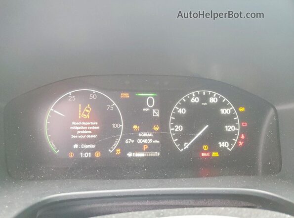 7FARS6H82SE034321 2025 HONDA CR-V Серебряный Вид щитка приборов