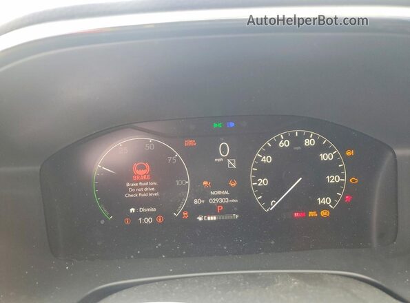 7FARS6H84SE024941 2025 HONDA CR-V Blue Вид щитка приладів