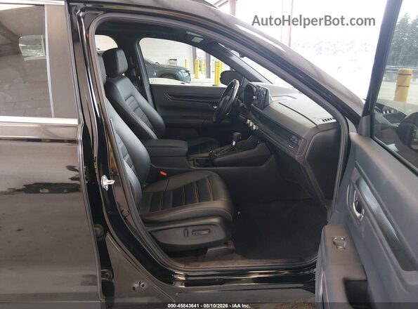 7FARS6H84SE050360 2025 HONDA CR-V Black Widok wnętrza z przodu