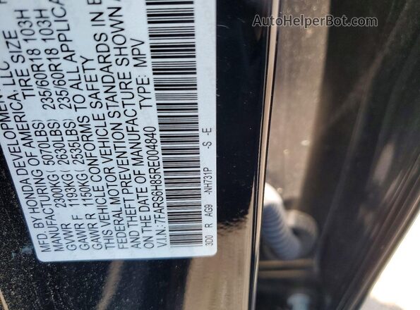 7FARS6H85RE004840 2024 HONDA CR-V Black სალონის 360-გრადუსიანი ხედი