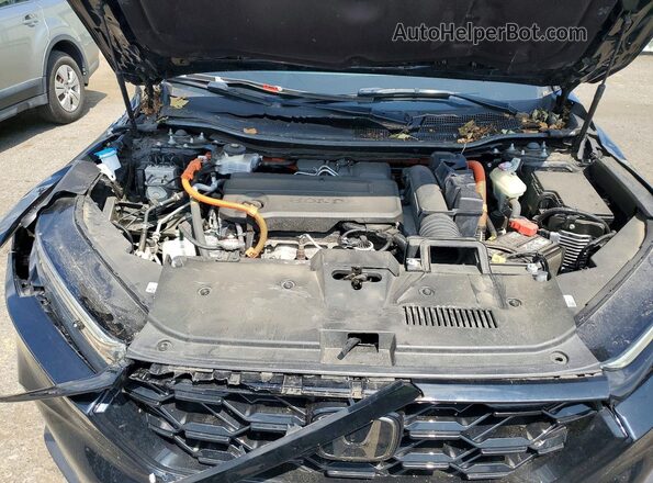 7FARS6H85RE004840 2024 HONDA CR-V Black ძრავის განყოფილების ხედი