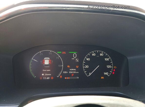 7FARS6H85RE040883 2024 HONDA CR-V Gray Widok zestawu wskaźników