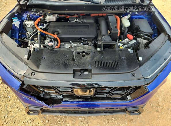 7FARS6H89RE065379 2024 HONDA CR-V Синий Вид подкапотного пространства
