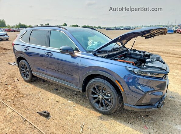 7FARS6H8XRE033346 2024 HONDA CR-V Синий Передняя правая четверть