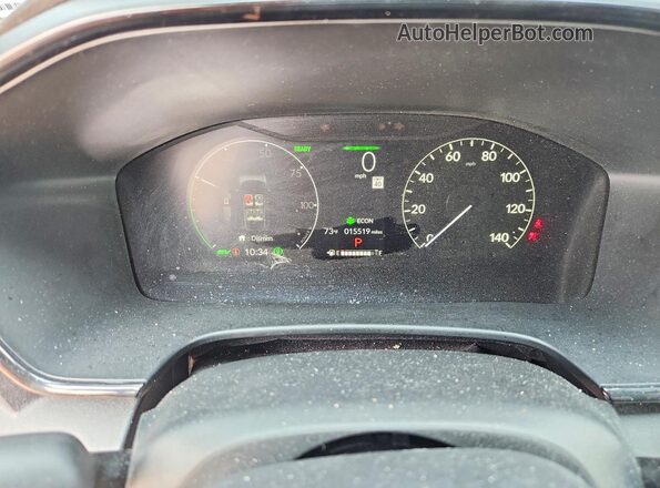 7FARS6H8XRE033346 2024 HONDA CR-V Синий Вид щитка приборов