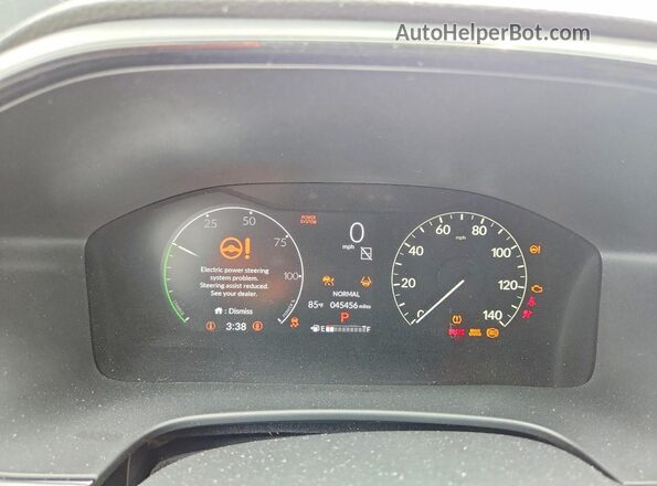 7FARS6H92PE037395 2023 HONDA CR-V White Вид щитка приладів
