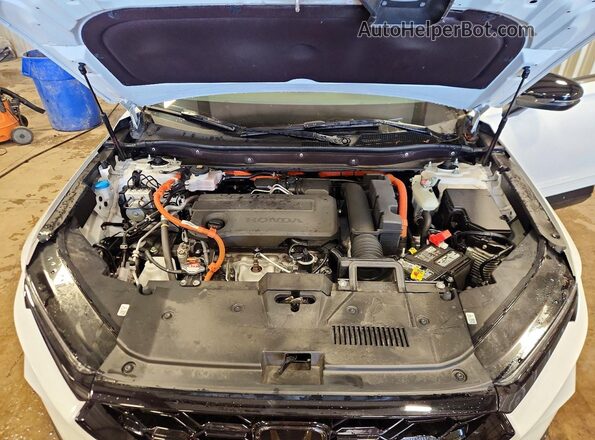 7FARS6H93SE055624 2025 HONDA CR-V White ძრავის განყოფილების ხედი