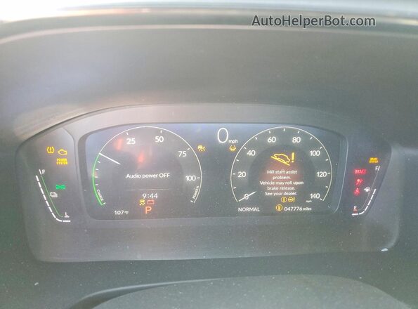 7FARS6H94TE059781 2026 HONDA CR-V Black Instrument cluster view