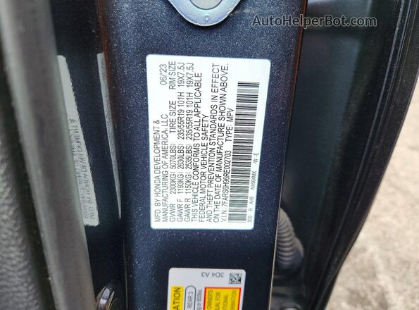 7FARS6H96RE002703 2024 HONDA CR-V Серый Вид наклейки с VIN-кодом