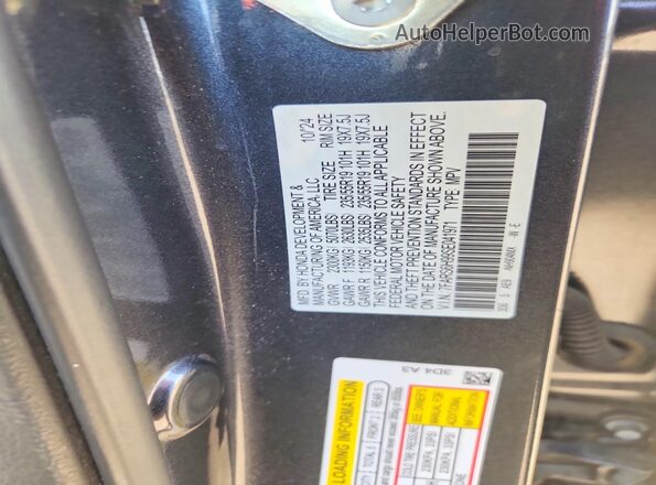 7FARS6H99SE041971 2025 HONDA CR-V Charcoal Вид підкапотного простору