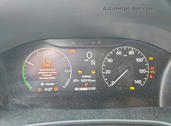 7FARS6H99SE084271 2025 HONDA CR-V Black Սարքավորումների վահանակի տեսք