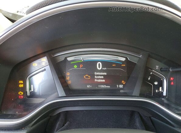 7FART6H51LE009544 2020 HONDA CR-V Blue ხელსაწყოთა პანელის ხედი