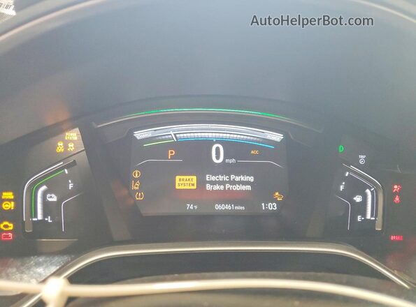 7FART6H57ME031128 2021 HONDA CR-V Blue Vista del cuadro de instrumentos