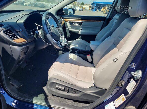 7FART6H82LE005366 2020 HONDA CR-V Blue Widok wnętrza z przodu