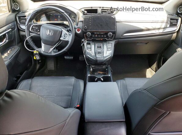 7FART6H82ME011928 2021 HONDA CR-V Gray Dashboard view
