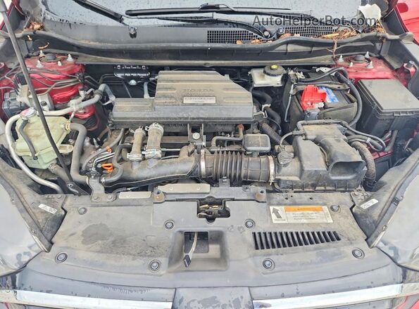 7FARW1H22ME007836 2021 HONDA CR-V Red Vista del compartimento del motor