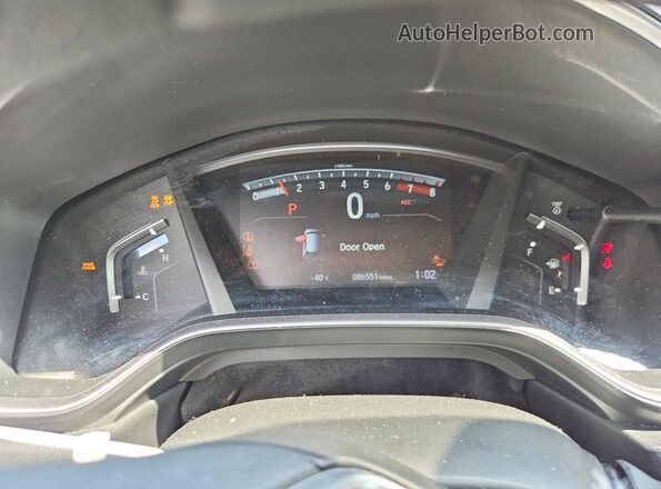 7FARW1H50JE056149 2018 HONDA CR-V Black Вид щитка приладів
