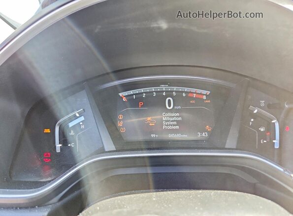 7FARW1H52KE025129 2019 HONDA CR-V Black Instrument cluster view