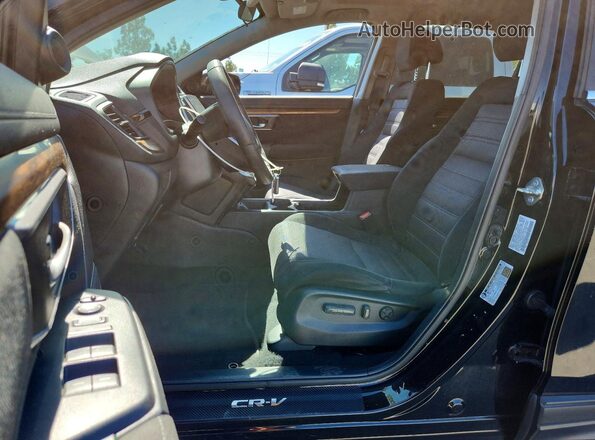 7FARW1H52KE025129 2019 HONDA CR-V Black Front interior view