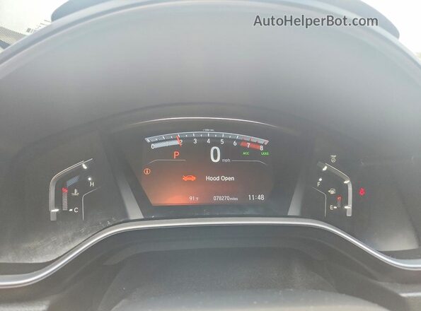 7FARW1H52LE029568 2020 HONDA CR-V Black Widok zestawu wskaźników