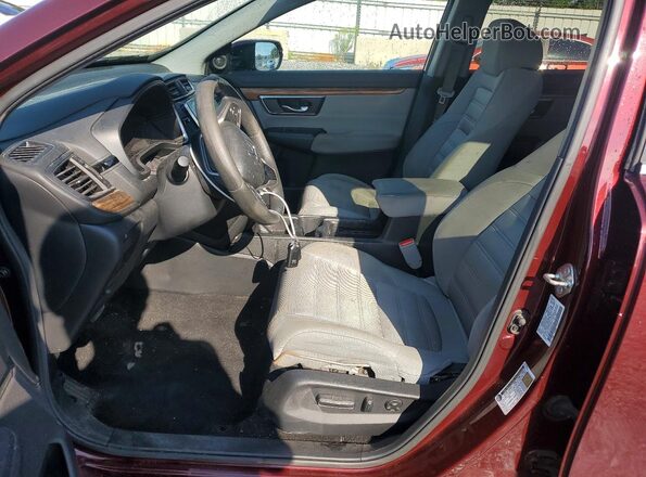 7FARW1H53KE009165 2019 HONDA CR-V Burgundy Вид салону спереду