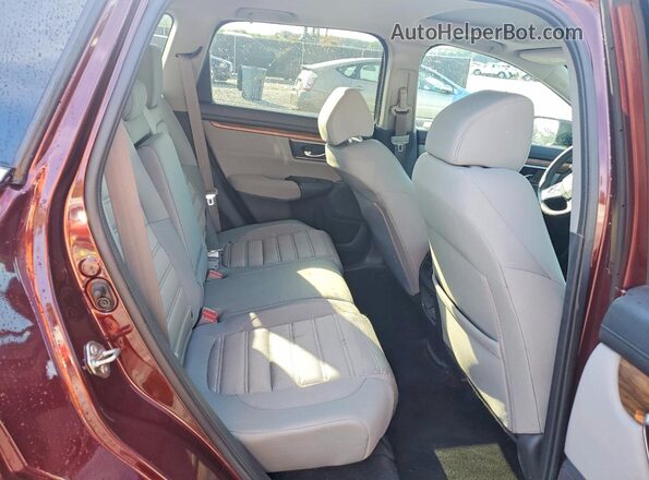 7FARW1H53KE009165 2019 HONDA CR-V Burgundy Вид задніх сидінь