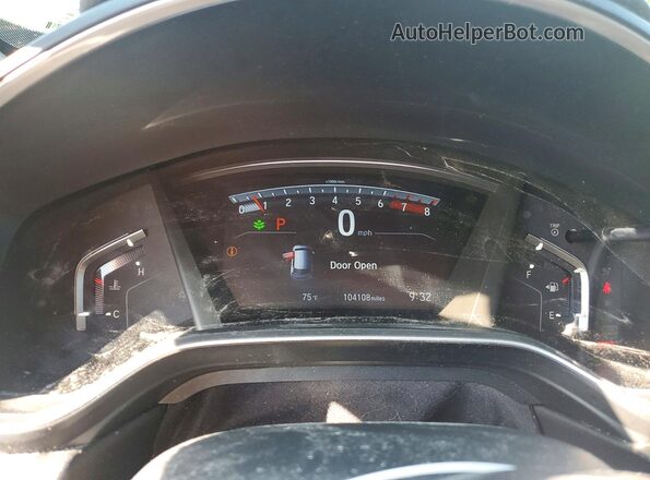7FARW1H53KE009165 2019 HONDA CR-V Burgundy Вид щитка приладів