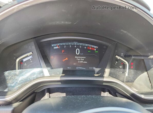 7FARW1H55LE029340 2020 HONDA CR-V Silver Instrument cluster view