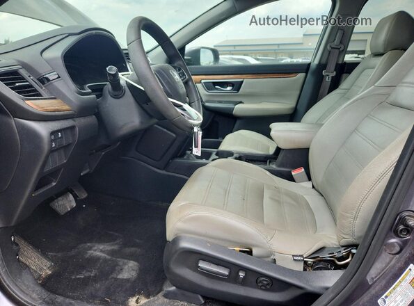 7FARW1H58HE016394 2017 HONDA CR-V Серый Вид салона спереди