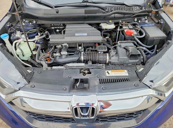 7FARW1H58JE053581 2018 HONDA CR-V Blue ძრავის განყოფილების ხედი