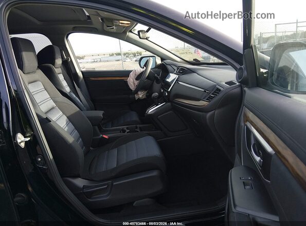 7FARW1H59JE052102 2018 HONDA CR-V Black Widok wnętrza z przodu
