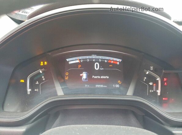7FARW1H7XNE005488 2022 HONDA CR-V Red Vista del cuadro de instrumentos