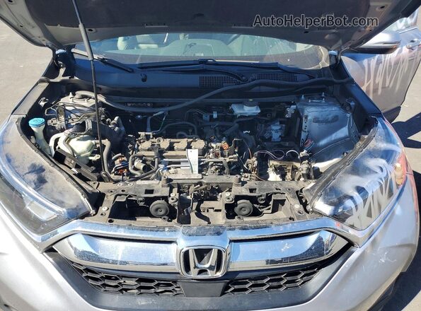 7FARW1H80JE015403 2018 HONDA CR-V Silver Engine compartment view