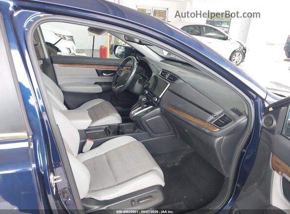 7FARW1H80KE018979 2019 HONDA CR-V Blue Widok wnętrza z przodu