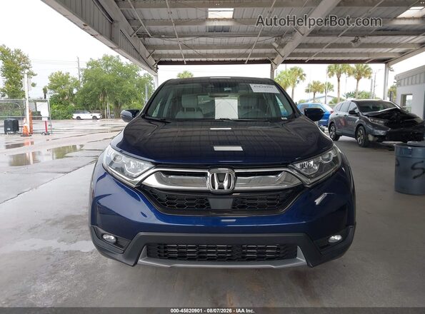 7FARW1H80KE018979 2019 HONDA CR-V Blue Widok wnętrza z tyłu