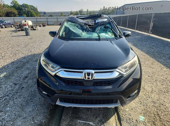 7FARW1H81JE025454 2018 HONDA CR-V Black Вид спереду