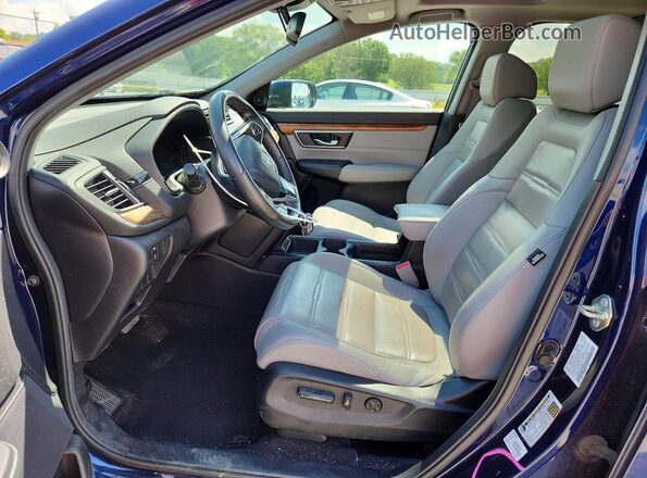 7FARW1H82LE006382 2020 HONDA CR-V Blue Front interior view