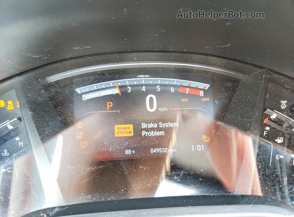 7FARW1H82LE006382 2020 HONDA CR-V Blue Instrument cluster view